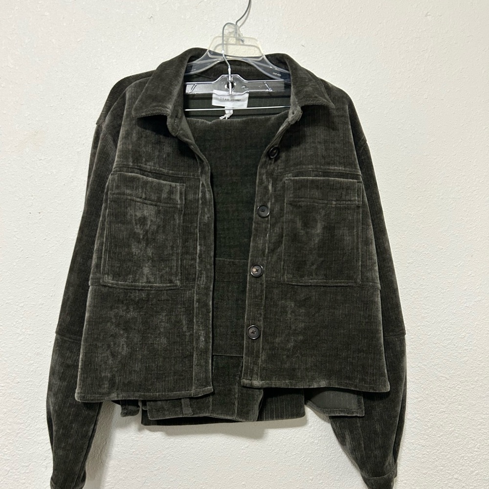 NWT Dear John GINA CROPPED JACKET Lg & NWOT Audrey Wide-leg Pants Corduroy Sz 30